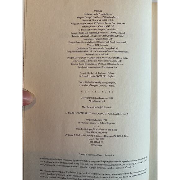 2009 The Vikings A History Robert Ferguson First Edition Maps - Picture 6 of 7